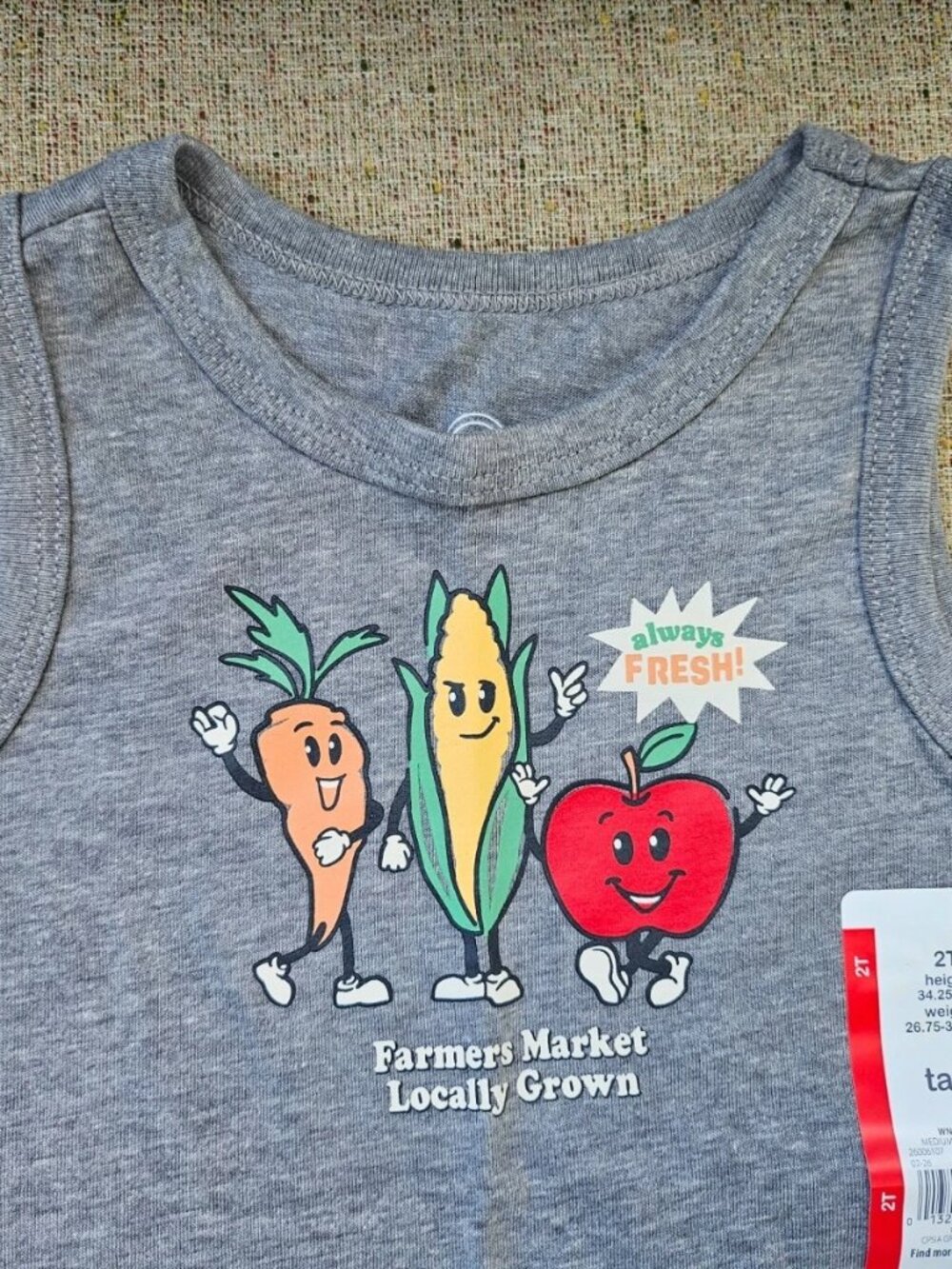 Wonder Nation Kids Tank Top White and Gray Sleeve Less T Shirt Size 2T Lot of 2 - Picture 9 of 12